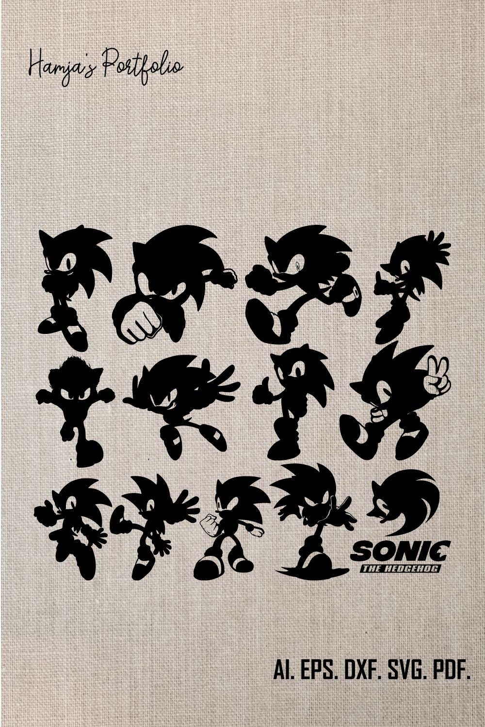 The Hedgehog Svg, sonic Svg, Sonic Head Svg, sonic png, Layered SVG bundle, svg files for cricut, game svg, cartoon SVG Bundle, Instant download pinterest preview image.