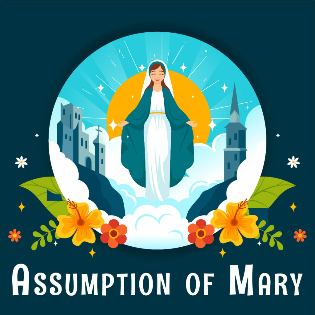 11 Assumption Of Mary Illustration Masterbundles