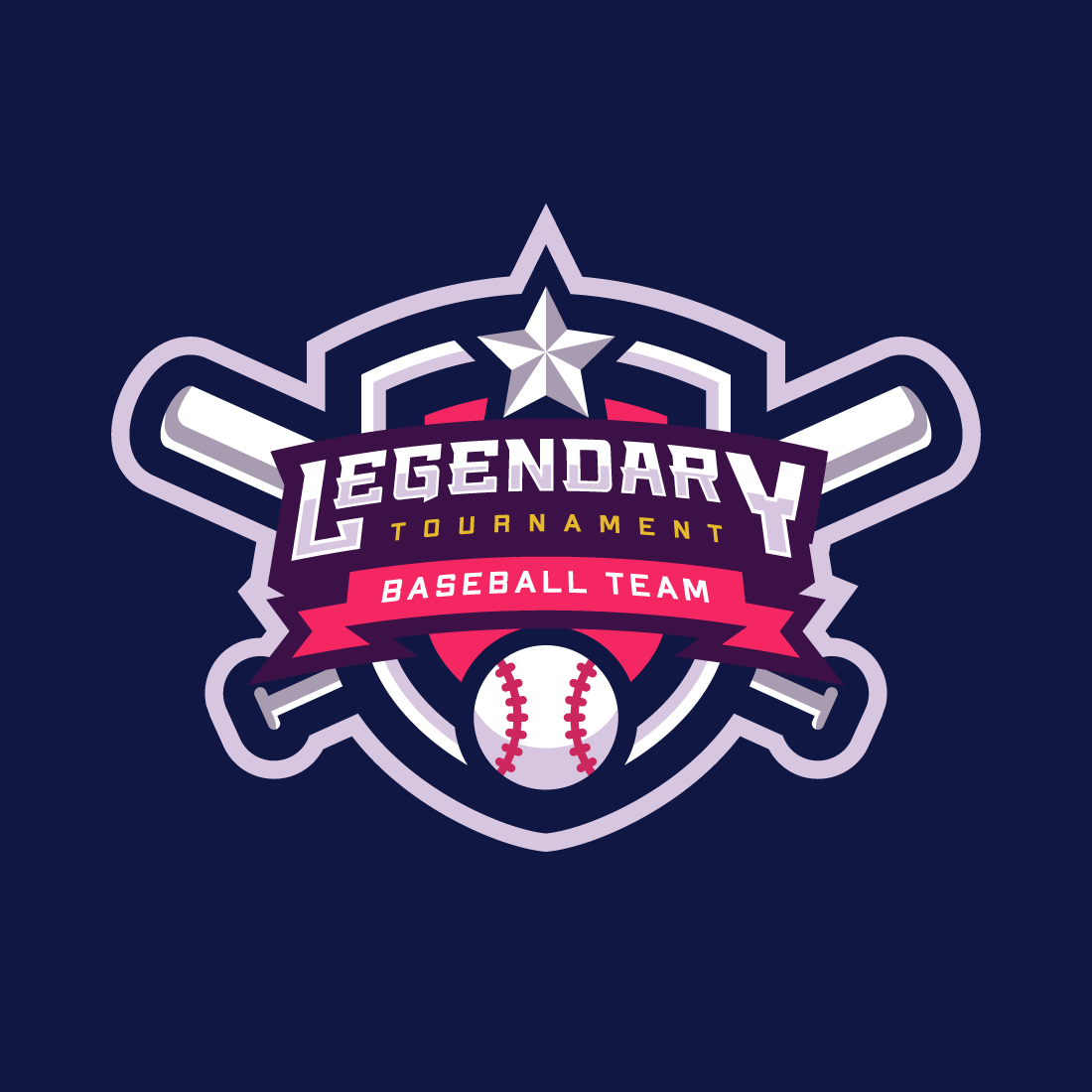 baseball club logo for sports team and tournament logo design 330