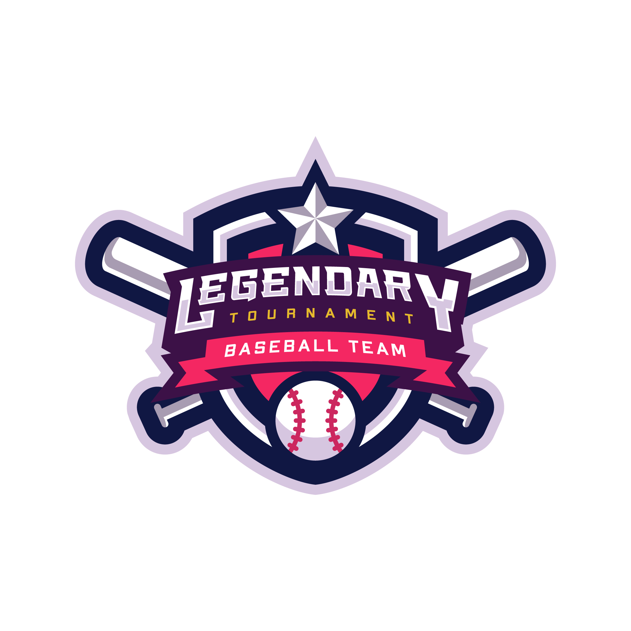 baseball club logo for sports team and tournament logo design 925