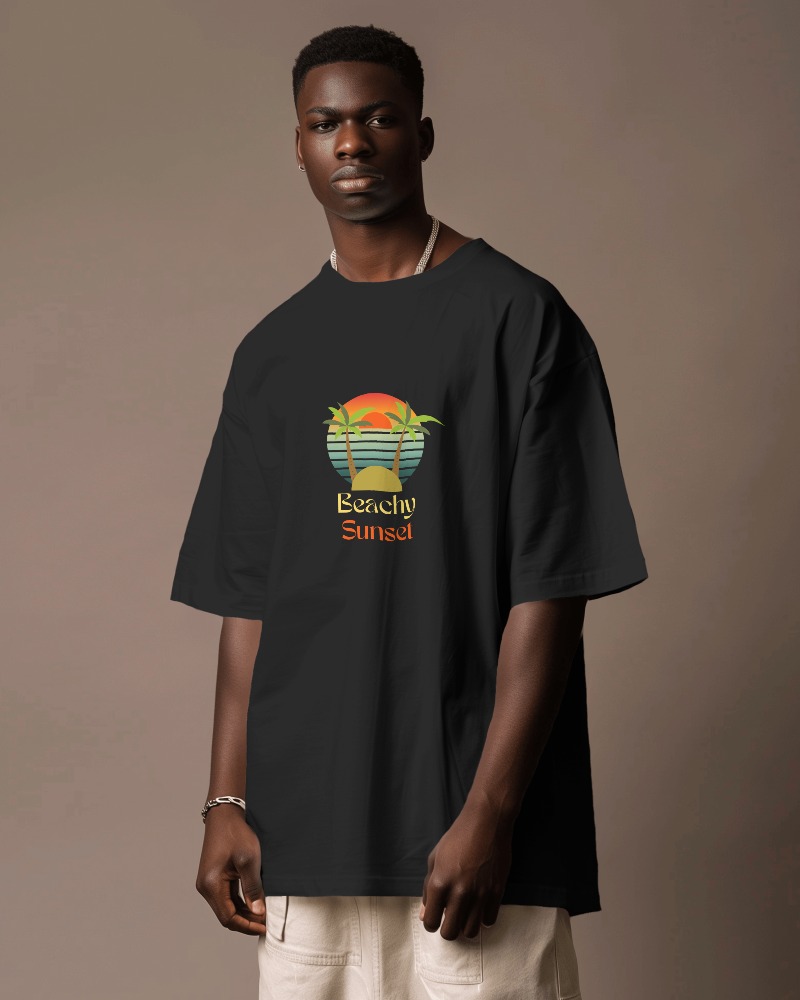 black model wearing tshirt mockup and silver chain in front of brown screen 0274 697