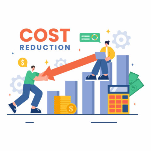 13 Cost Reduction Business Illustration cover image.