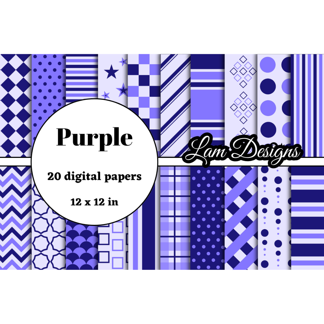 purple digital papers preview image.