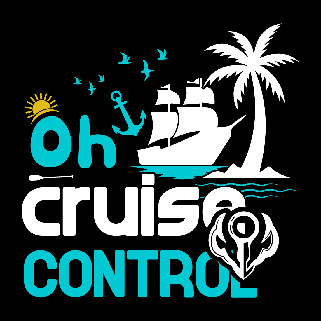 Cruise T-Shirt Design Best Bundle- Cruise T-shirt Design- Travel cruise vector, illustration, silhouette, or graphics preview image.