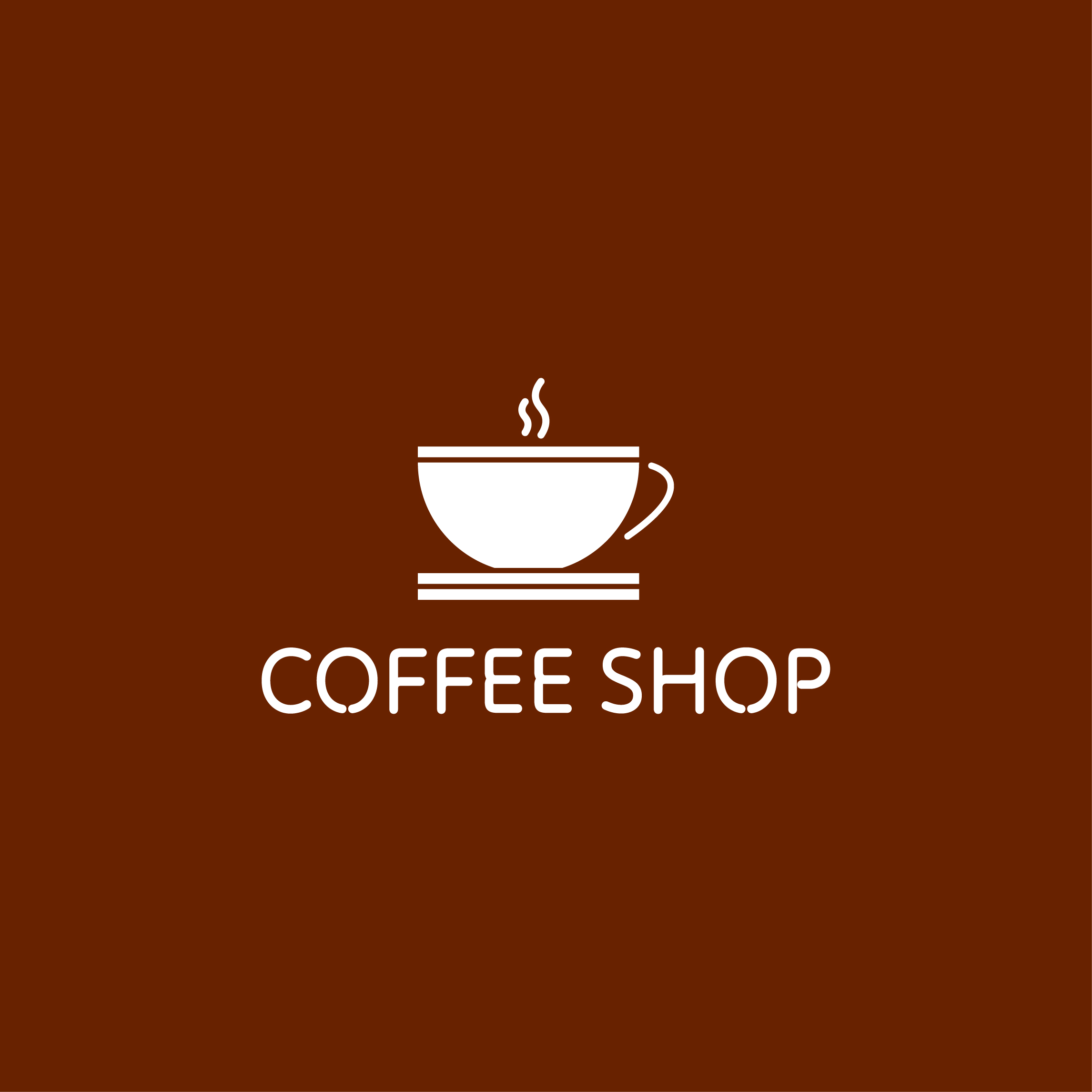 Coffee shop and restaurant logo preview image.