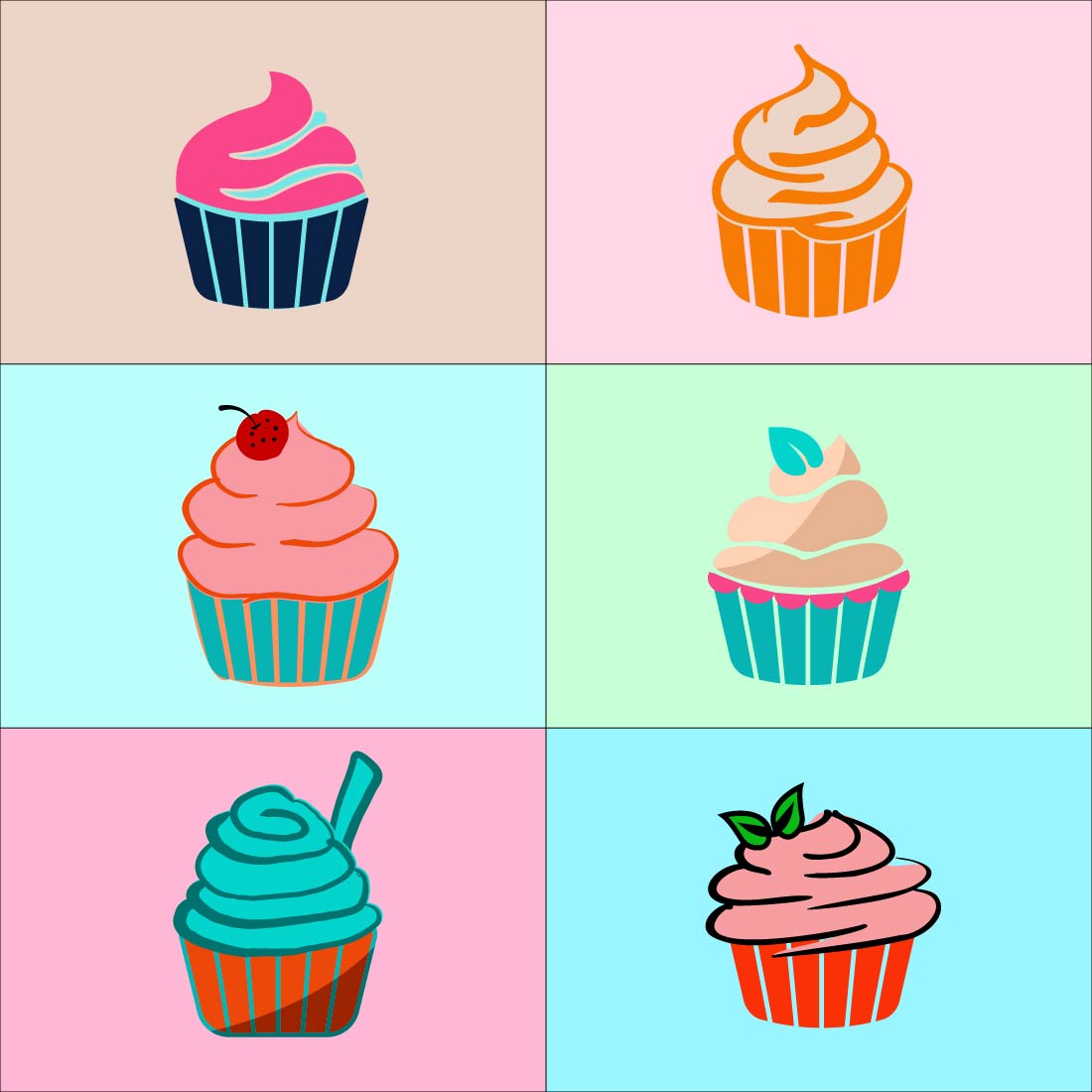 Cupcake Icon Collection cover image.