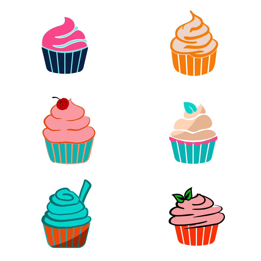 Cupcake Icon Collection preview image.