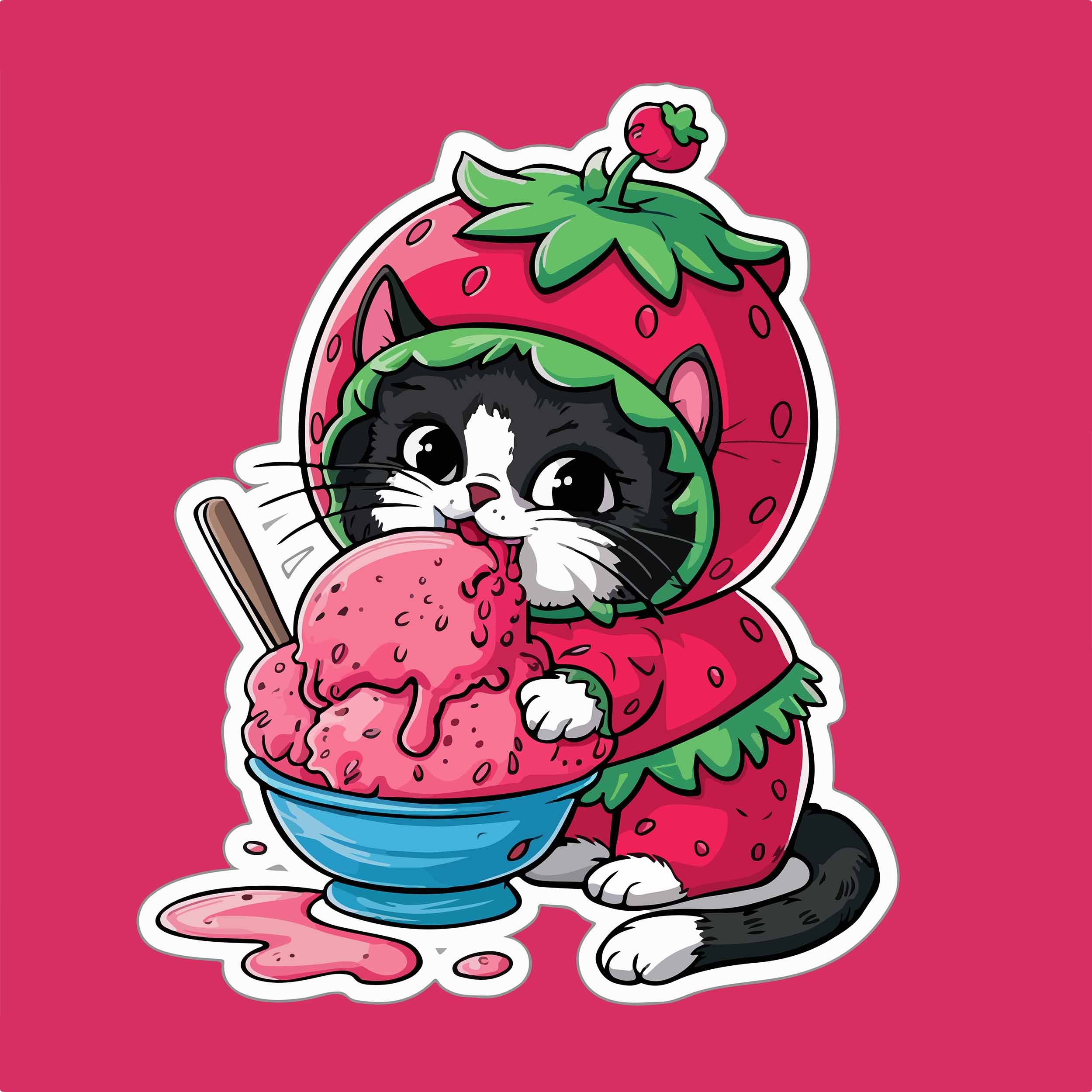 cute cat ice cream 02 798