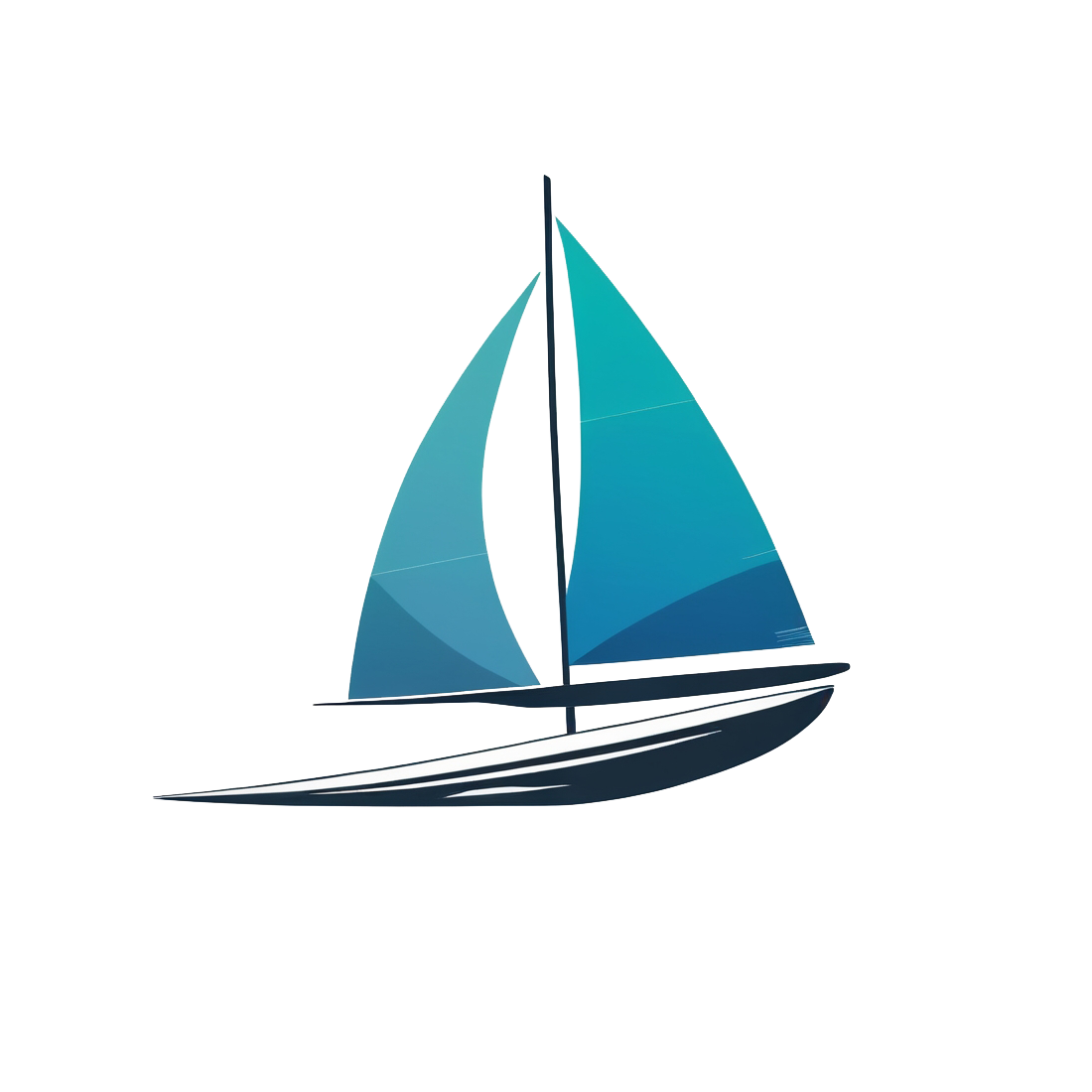 Minimalist Sailboard Logo preview image.