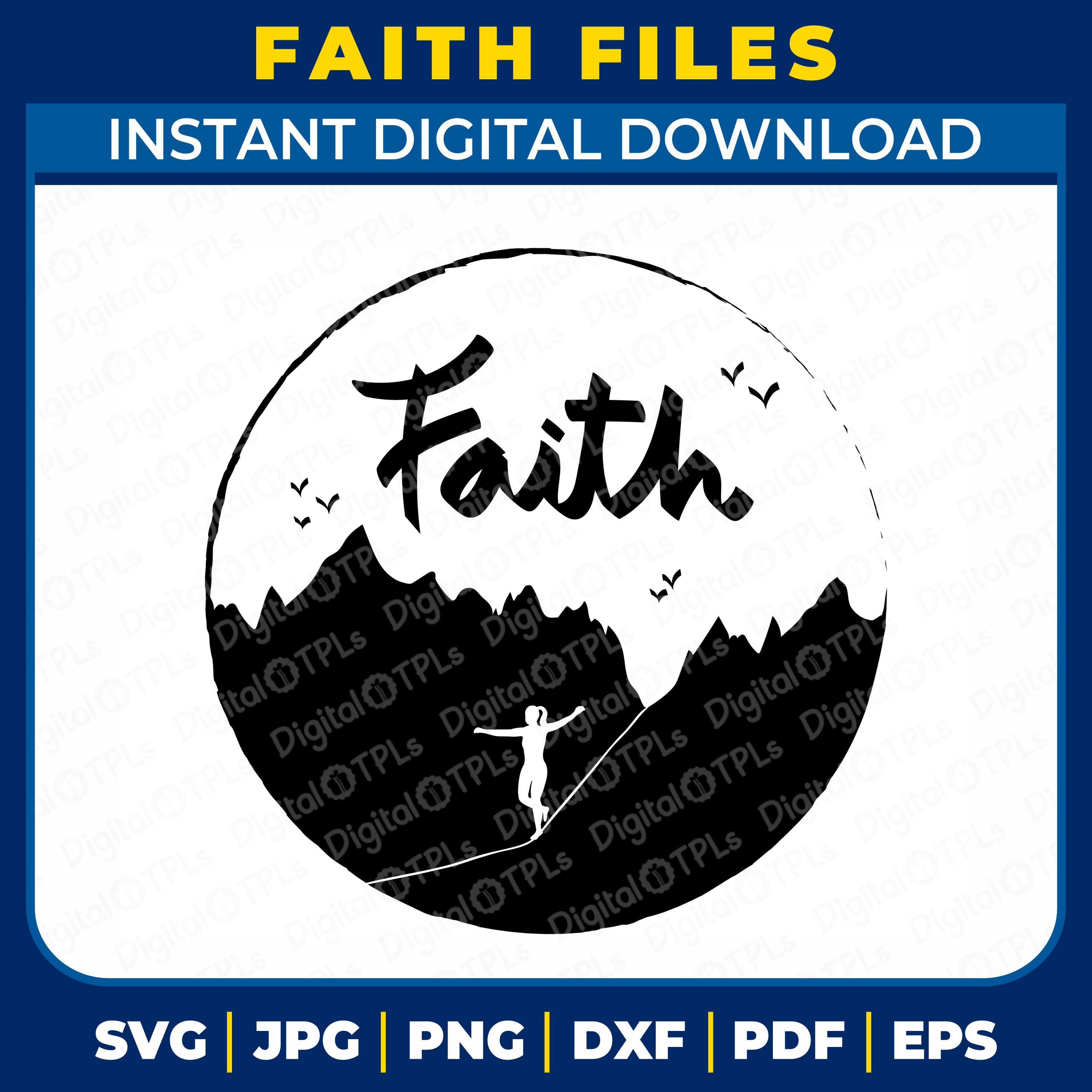 Faith SVG Files cover image.