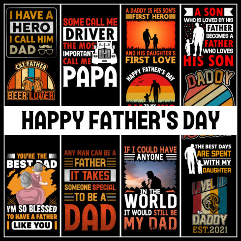 Father's Day T-Shirt- Dad T-Shirt Design- Father Day T-shirt- Happy father's Day T-shirt design ideas- Dad Day- Papa Son- fathers Day shirt ideas for family- T-shirt Design- Trendy T-shirt cover image.
