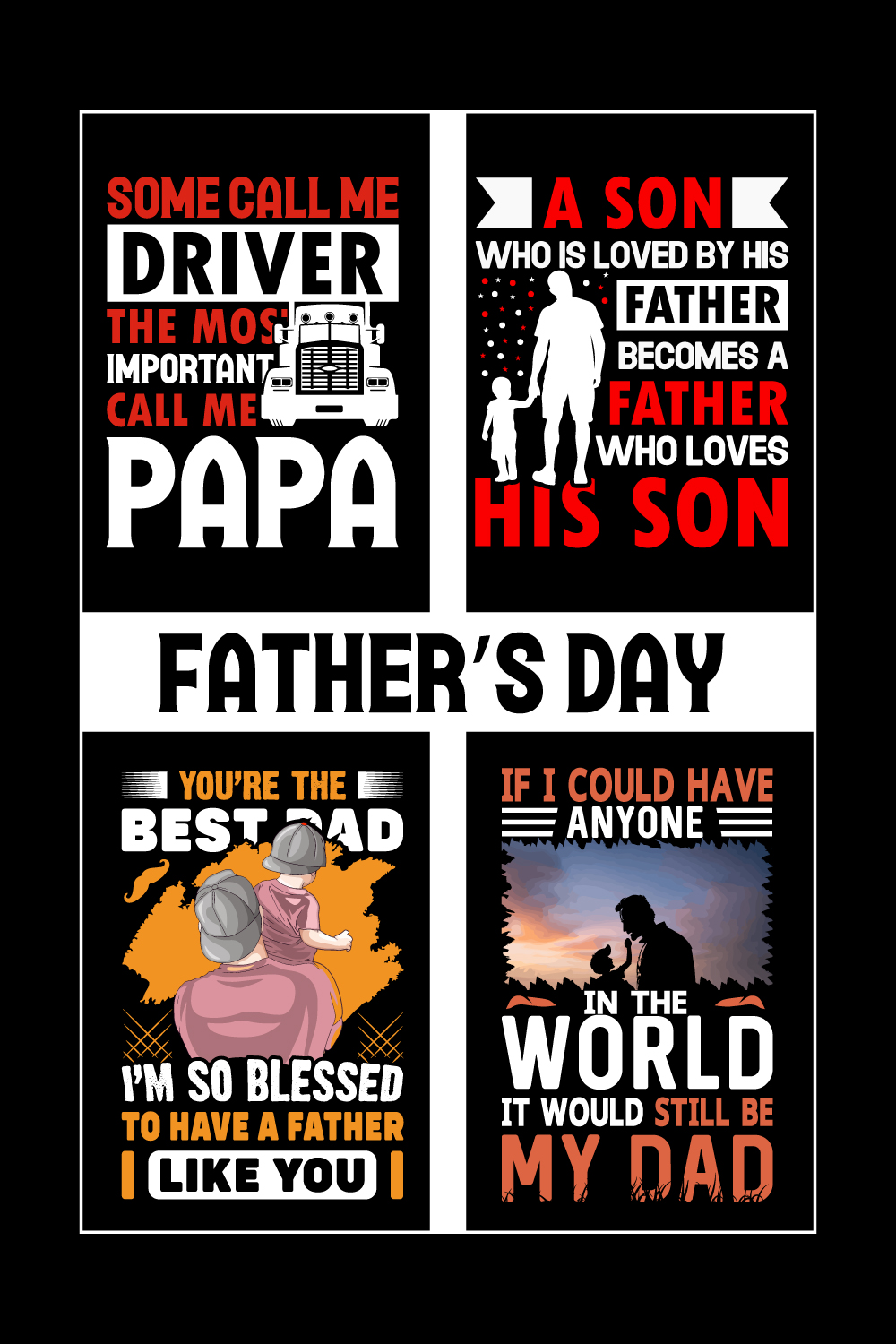 Father's Day T-Shirt- Dad T-Shirt Design- Father Day T-shirt- Happy father's Day T-shirt design ideas- Dad Day- Papa Son- fathers Day shirt ideas for family- T-shirt Design- Trendy T-shirt pinterest preview image.