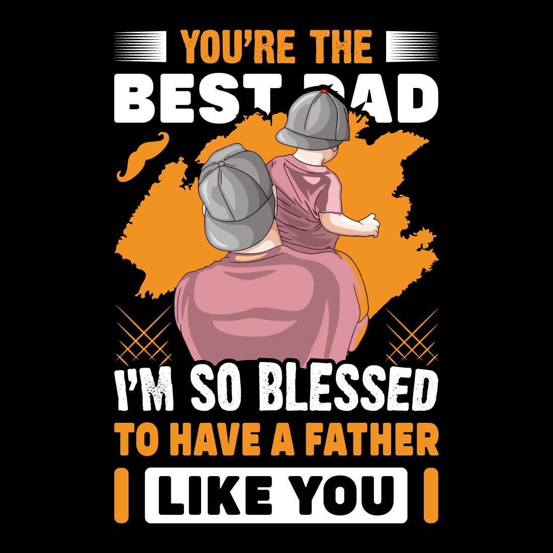 Father's Day T-Shirt- Dad T-Shirt Design- Father Day T-shirt- Happy father's Day T-shirt design ideas- Dad Day- Papa Son- fathers Day shirt ideas for family- T-shirt Design- Trendy T-shirt preview image.