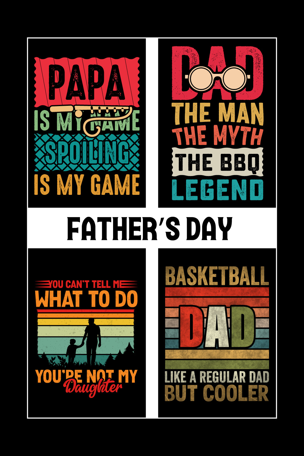 Father's Day shirt design- T-Shirt Design- Father's Day gift- T-Shirt design for fathers Day- Typography T-shirts for Father's Day- Best Selling T-shirt- Father's Day T-shirt pinterest preview image.