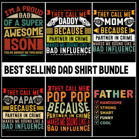 Father's Day T-Shirt- Dad T-Shirt Design- Father Day T-shirt- Happy Father's Day T-shirt design ideas- Dad Day- Papa Son- fathers Day Shirt Ideas for Family- Best Selling T-shirt- Typography T-shirt cover image.
