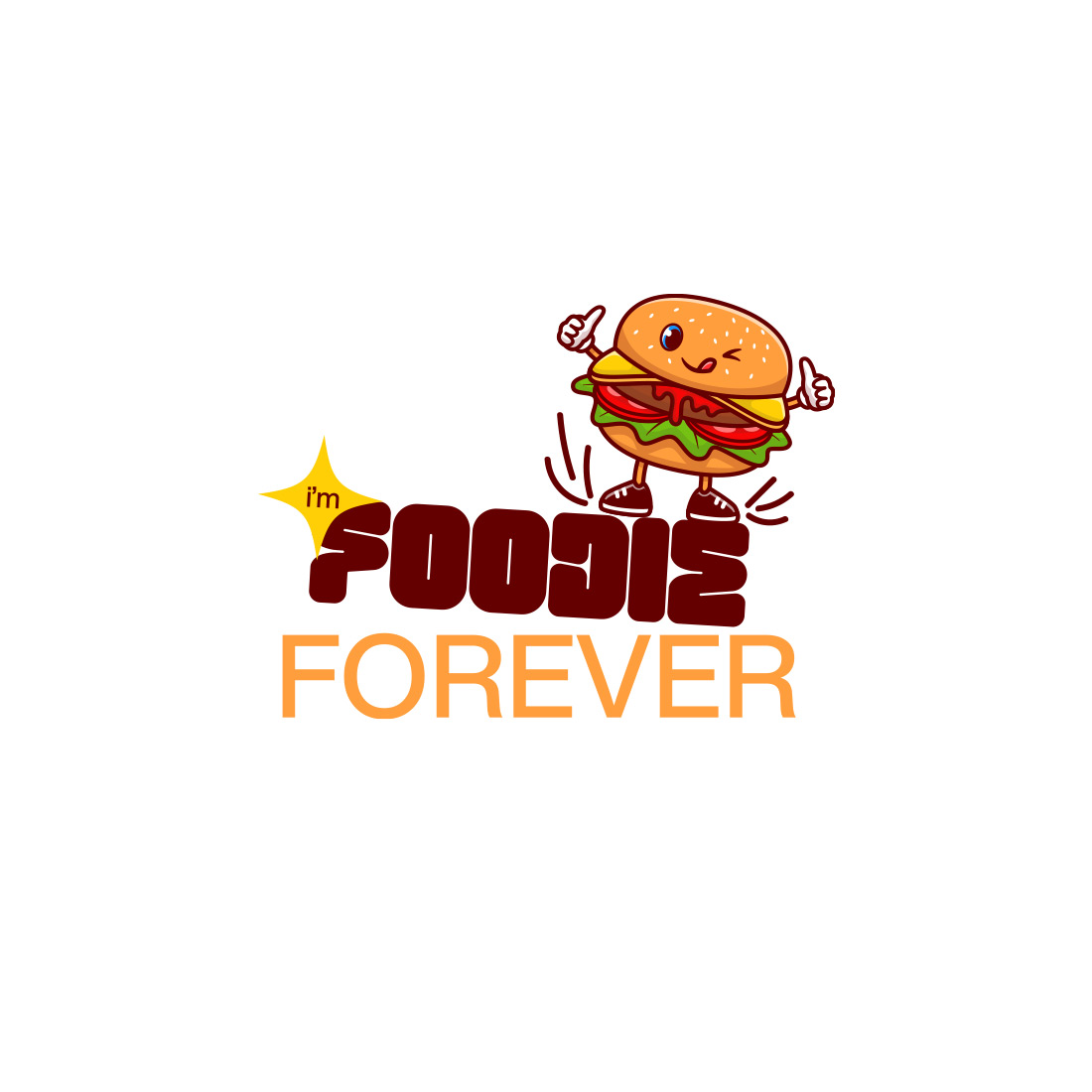 foodie forever t shirt print 01 216