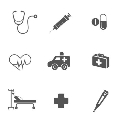 Healthcare and Medical Icon pack cover image.