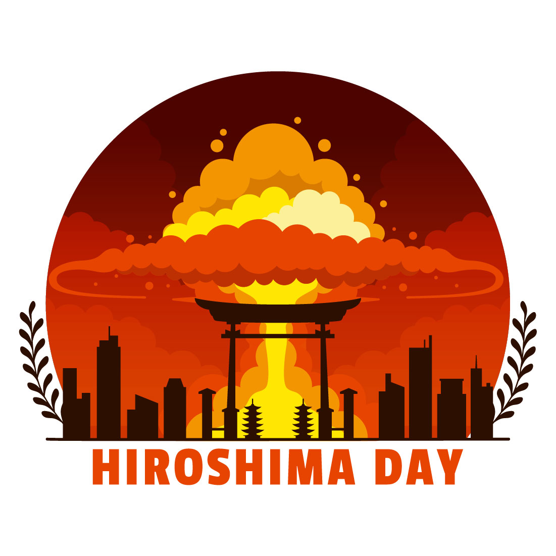 12 Hiroshima Day Illustration cover image.