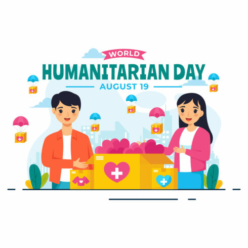 14 World Humanitarian Day Illustration cover image.