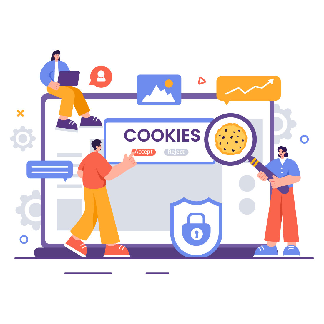 9 Internet Cookies Technology Illustration cover image.