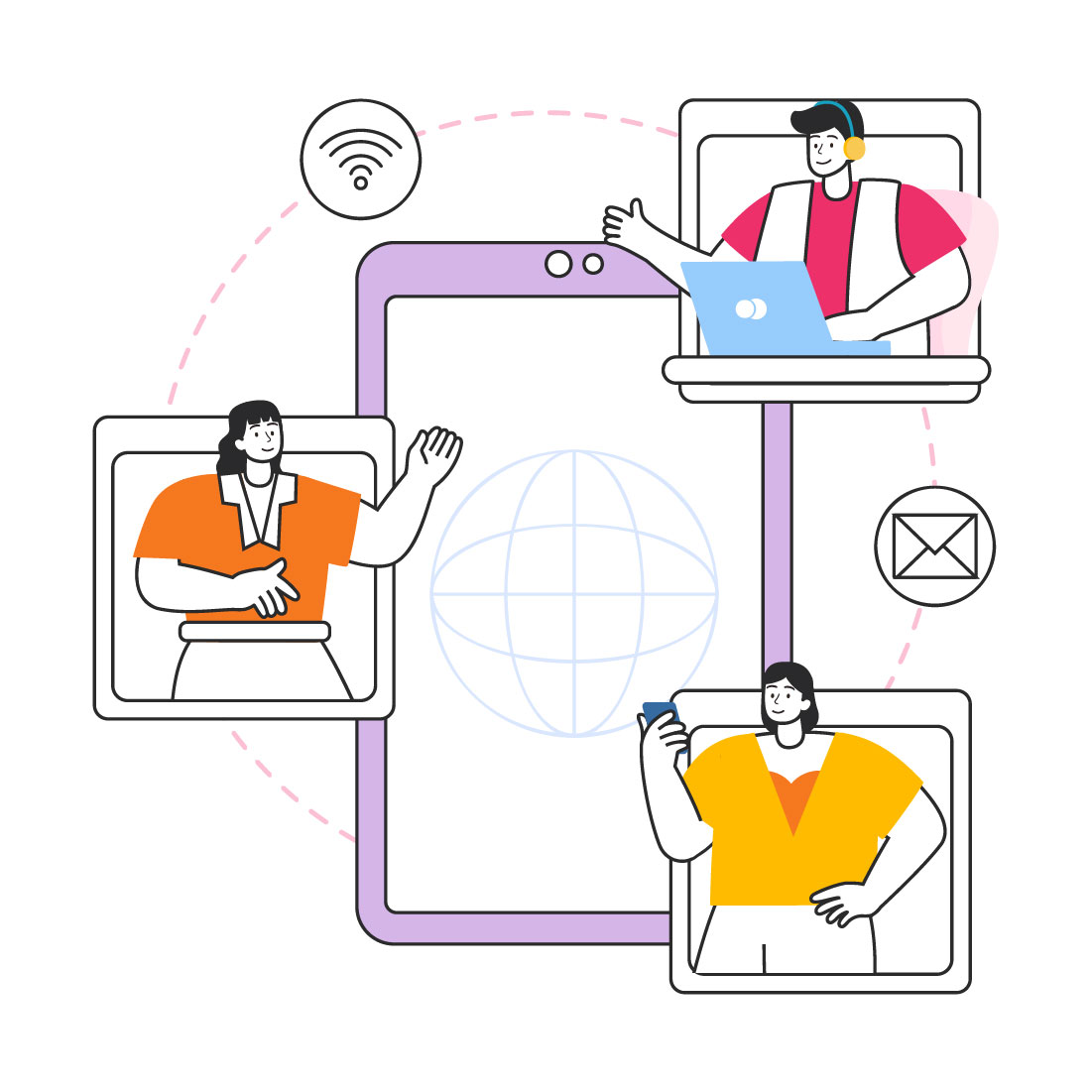 20 Intranet Technology Illustration preview image.