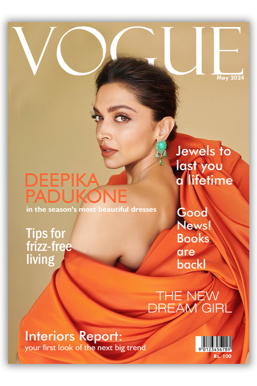 VOGUE MAGAZINE COVER DESIGN pinterest preview image.