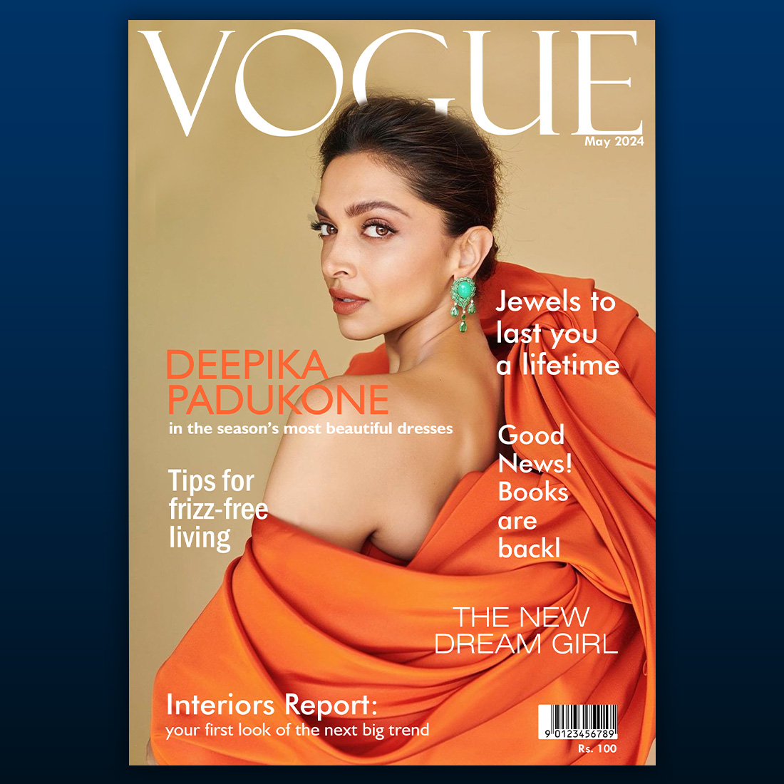 VOGUE MAGAZINE COVER DESIGN preview image.