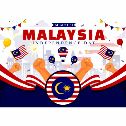 14 Malaysia Independence Day Illustration cover image.