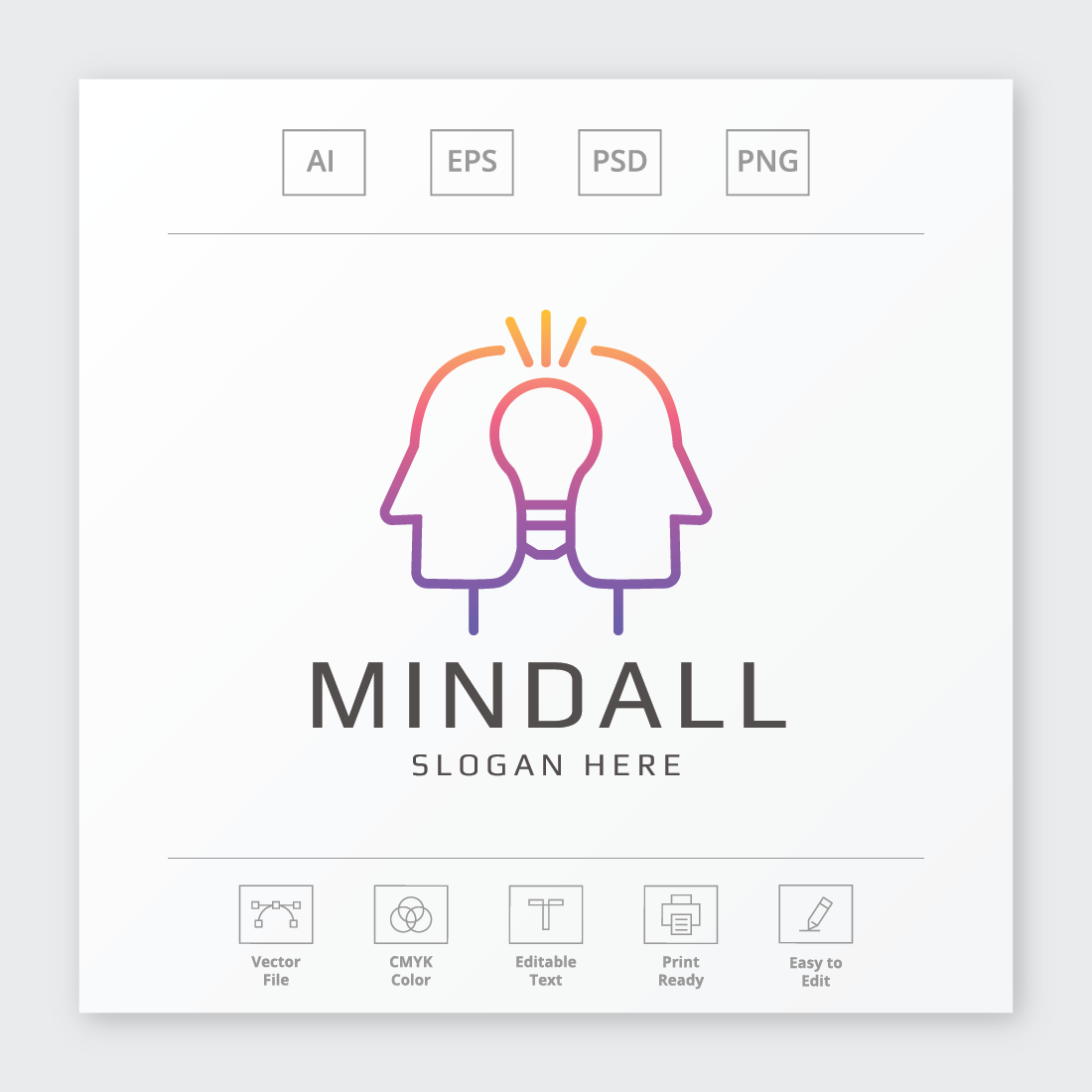 Mind Share Idea Logo preview image.