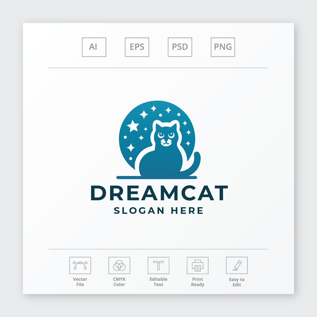 Dream Cat Pet Logo preview image.