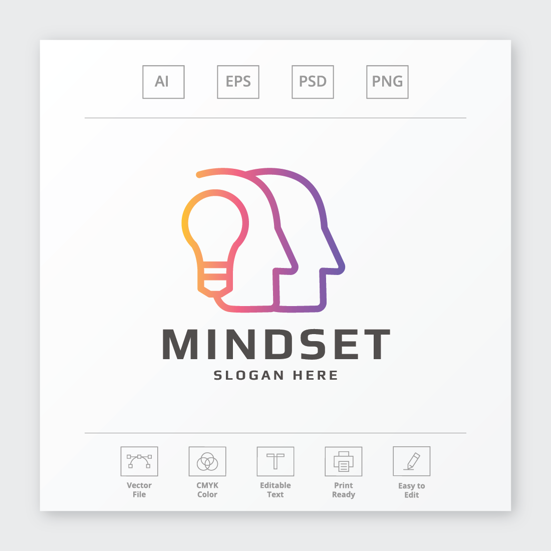 Mindset Idea Human Logo preview image.