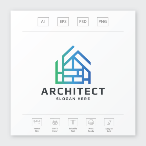 Architect Building Real Estate Logo cover image.