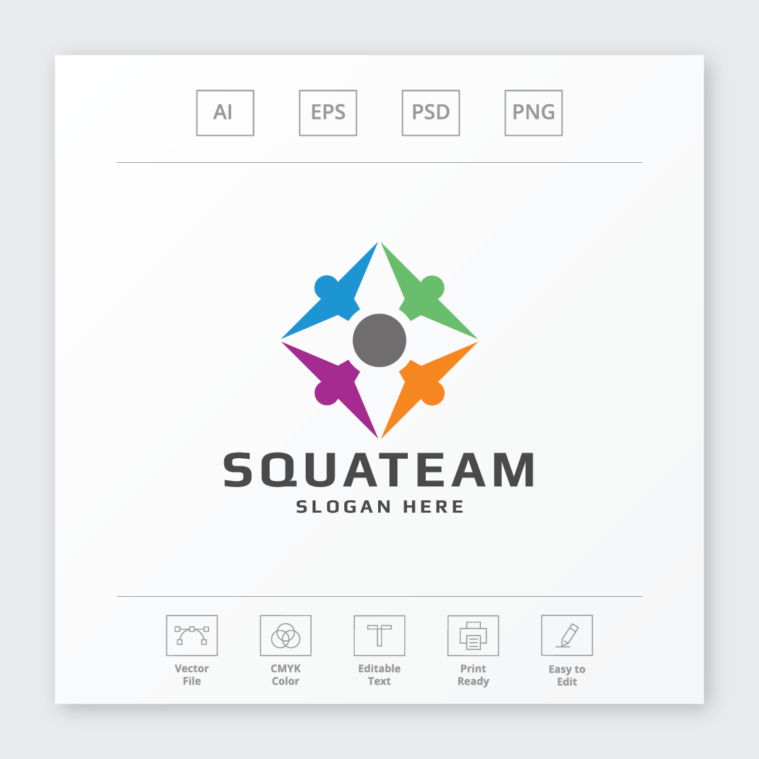 Square Team Connect Logo preview image.