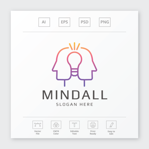 Mind Share Idea Logo cover image.