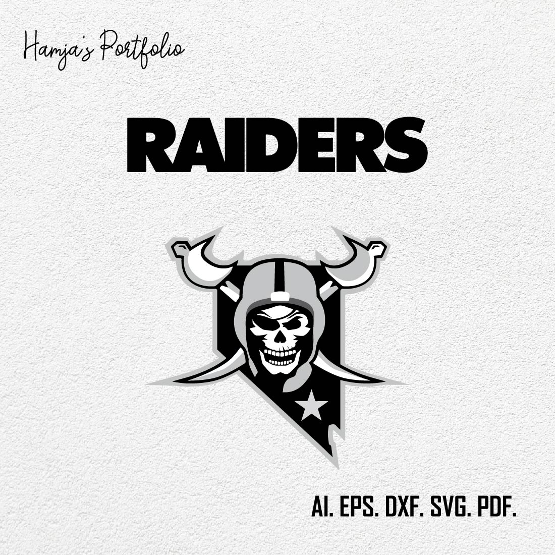 Las Vegas Raiderrs Football SVG Logo Vector Design - Oakland Raiders SVG - Sport Vector Logo Set cover image.