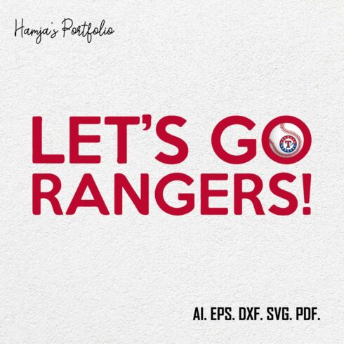 Texas Rangers Logo SVG Design cover image.