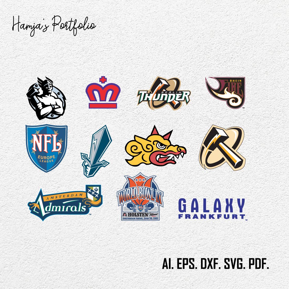 Sport Club Vector svg logo Bundle preview image.
