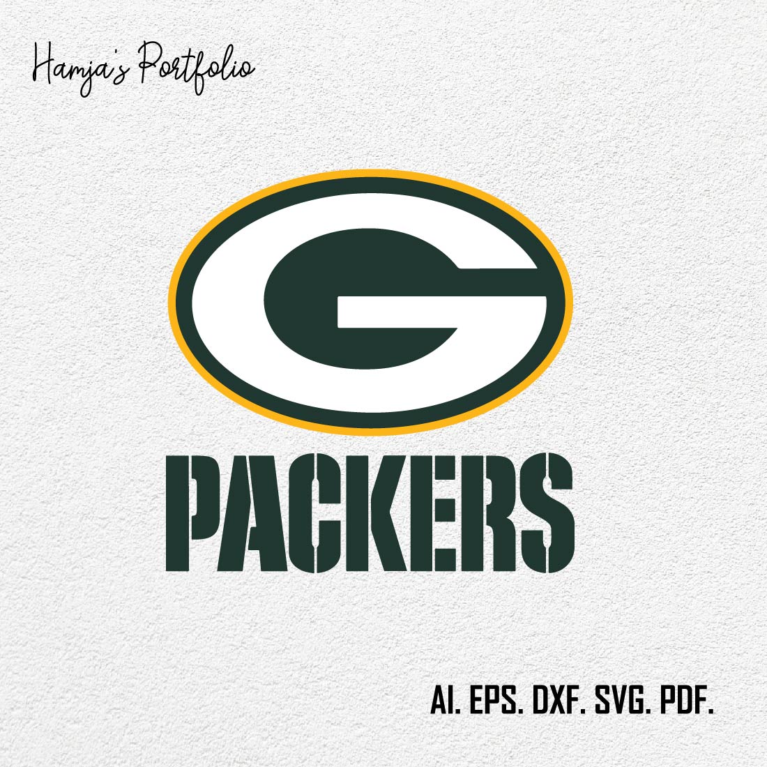 Green Bay Packers SVG Vector Design cover image.