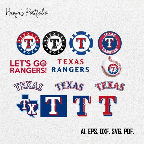 Texas Rangers Logo SVG Design cover image.
