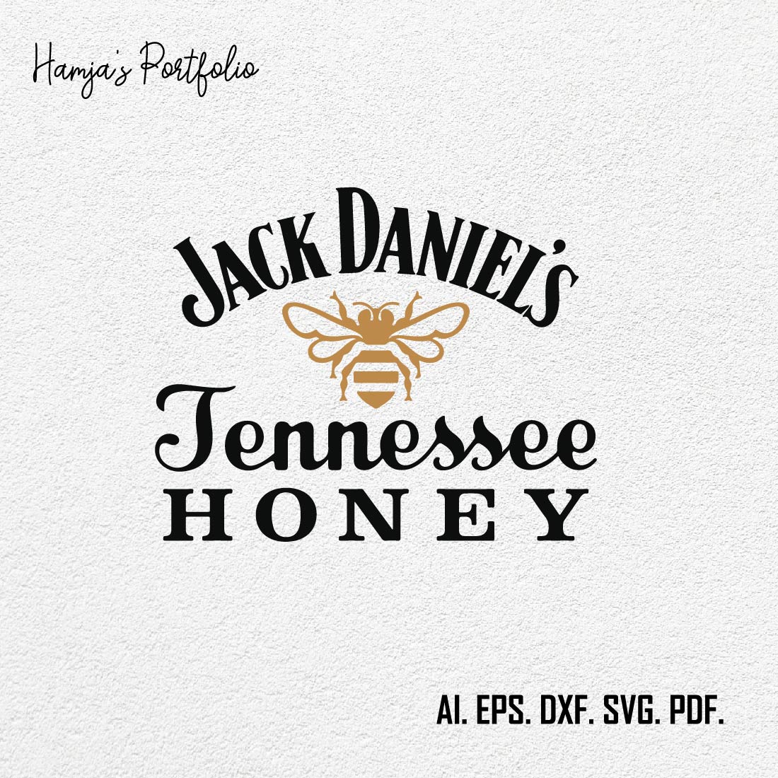 Jack Daniels Whisky Logo SVG Vector Design preview image.