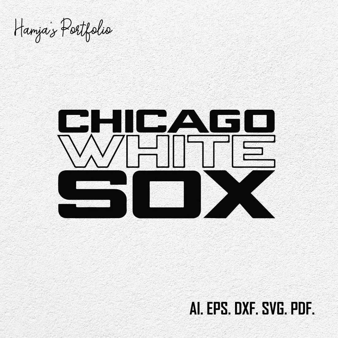 Chicago White Sox SVG Logo Vector Design preview image.