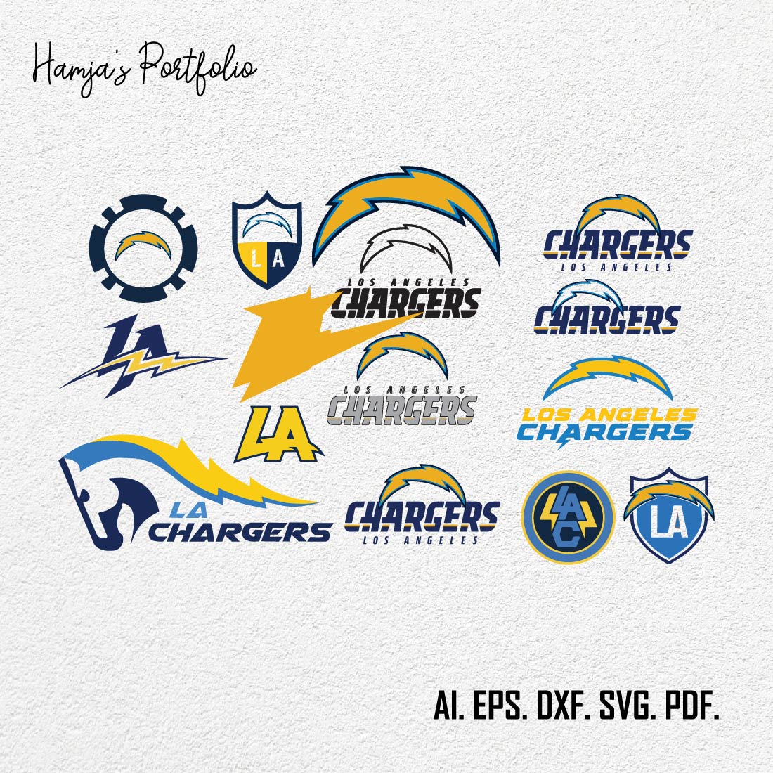 Los Angeles Chargers Logo Svg Vector Design cover image.