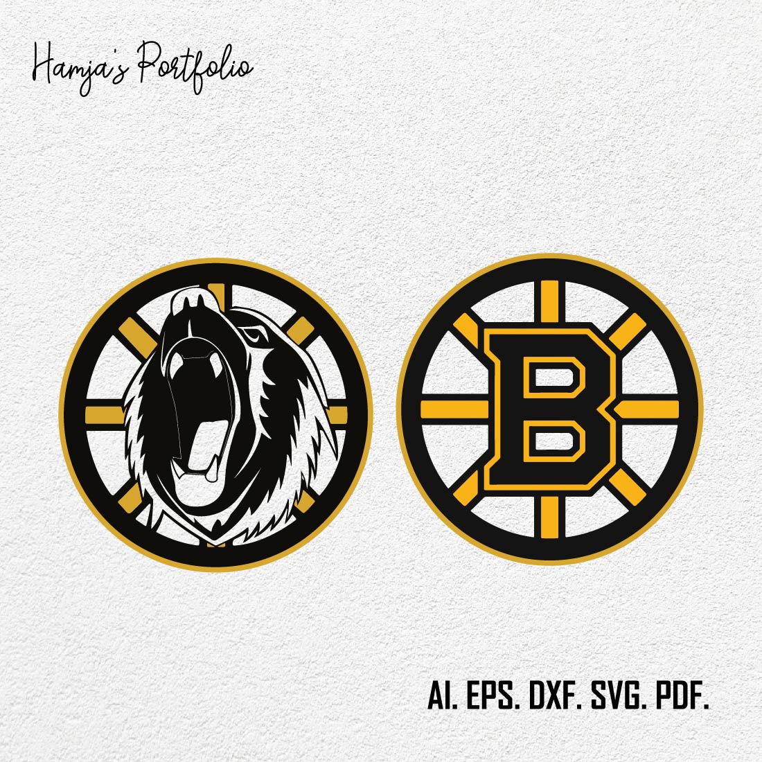 Boston Bruins logo Vector Svg Design preview image.