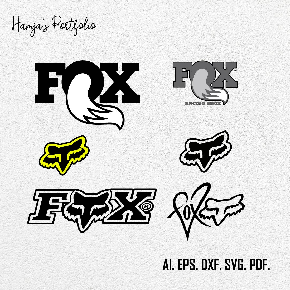 Fox Racing Vector Svg Logo Design - MasterBundles