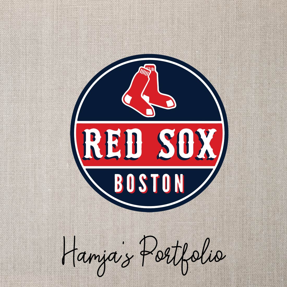 Boston Red Sox SVG Vector Design preview image.