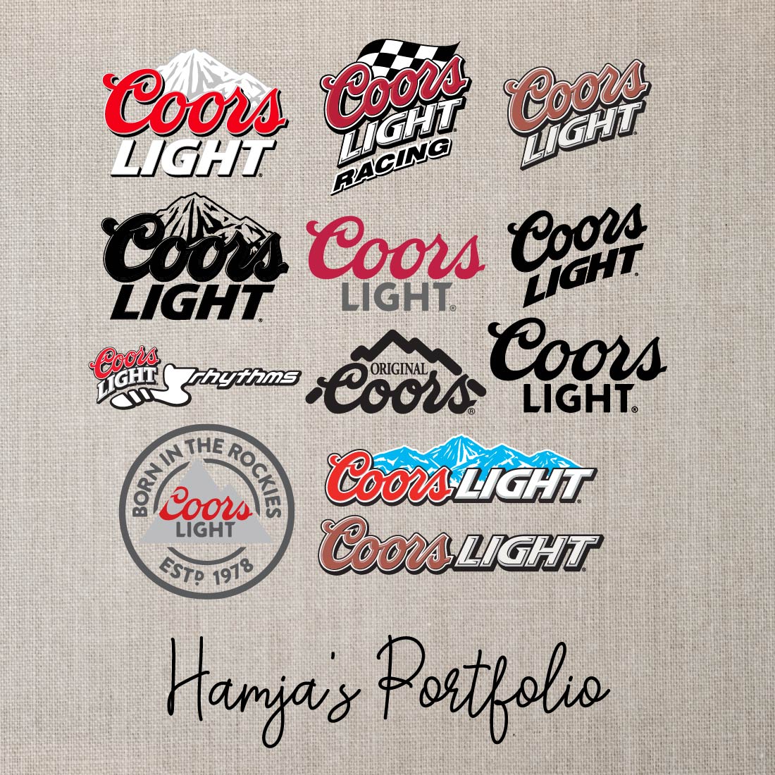 Coors Light Logo Svg Vector Set preview image.