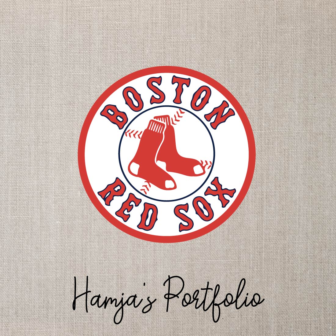 Boston Red Sox SVG Vector Design preview image.