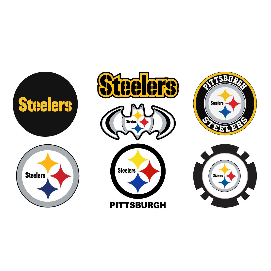 Pittsburgh Steelers Logo SVG Design cover image.