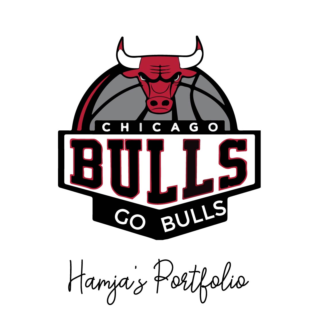 Chicago Bulls Logo Vector Set preview image.