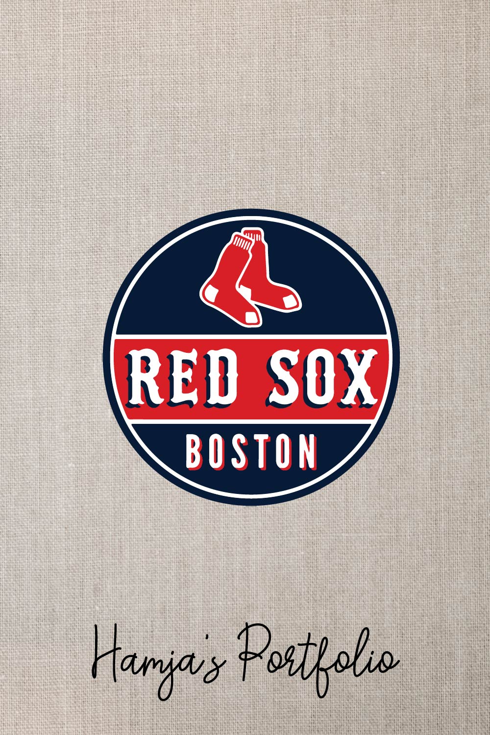 Boston Red Sox SVG Vector Design pinterest preview image.